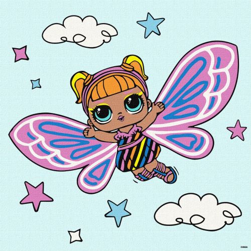 Картина за номерами "L. O. L.  Surprise! O. M. G.  Fairies Flutterstar" 40х40 см фото