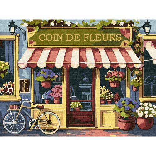 Картина по номерах "Квітковий куточок" 30х40см  мініатюра фото 1