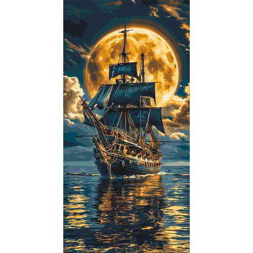 Картина по номерам "Морське сяйво" 40x80 см картинка Картина по номерам "Морське сяйво" 40x80 см фото