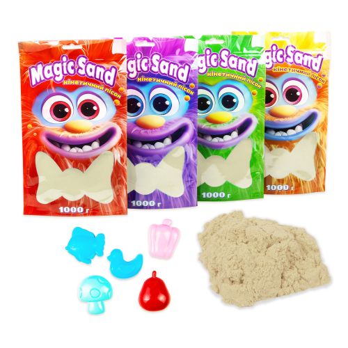 Кінетичний пісок "Magic sand", класичний, 1 кг картинка Кінетичний пісок "Magic sand", класичний, 1 кг фото