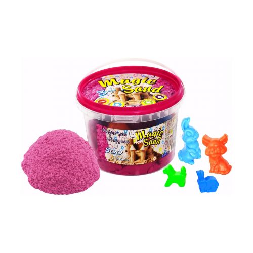 Кінетичний пісок "Magic sand", рожевий, 500 г картинка Кінетичний пісок "Magic sand", рожевий, 500 г фото