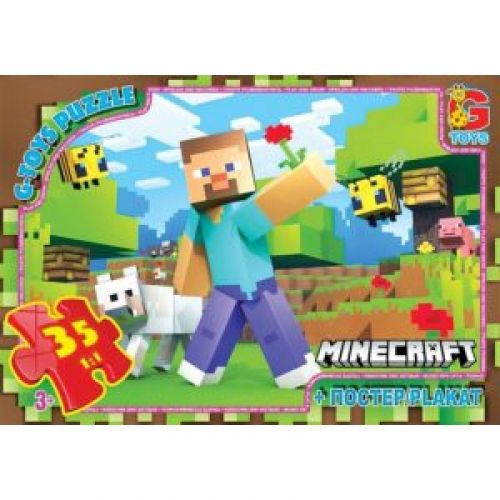Пазли ТМ "G-Toys" із серії "Minecraft" (Майнкрафт), 35 ел картинка Пазли ТМ "G-Toys" із серії "Minecraft" (Майнкрафт), 35 ел фото