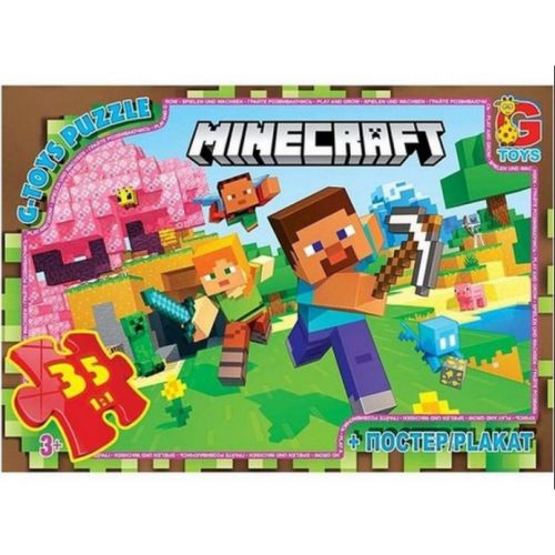Пазли ТМ "G-Toys" із серії "Minecraft" (Майнкрафт), 35 ел картинка Пазли ТМ "G-Toys" із серії "Minecraft" (Майнкрафт), 35 ел фото
