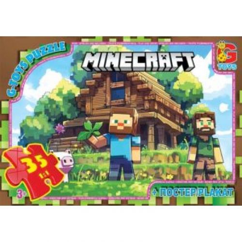 Пазли ТМ "G-Toys" із серії "Minecraft" (Майнкрафт), 35 ел. картинка Пазли ТМ "G-Toys" із серії "Minecraft" (Майнкрафт), 35 ел. фото