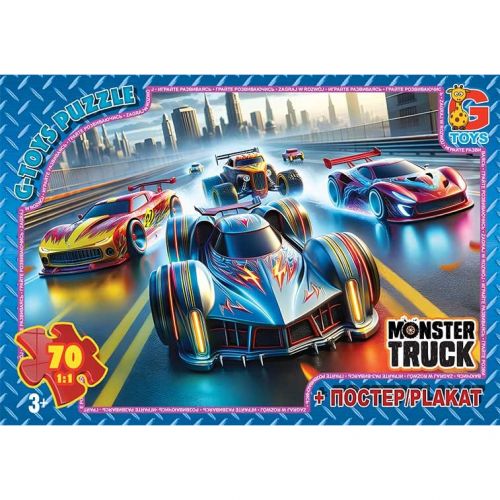 Пазли ТМ "G-Toys" із серії "Монстер траки", 70 ел. картинка Пазли ТМ "G-Toys" із серії "Монстер траки", 70 ел. фото