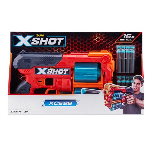 X-Shot Red Швидкострільний бластер EXCEL Xcess TK-12 (16 патронів), 36436R картинка X-Shot Red Швидкострільний бластер EXCEL Xcess TK-12 (16 патронів), 36436R фото