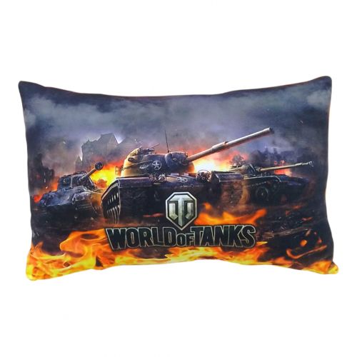 Подушка з принтом №1, World of Tanks 37 см фото