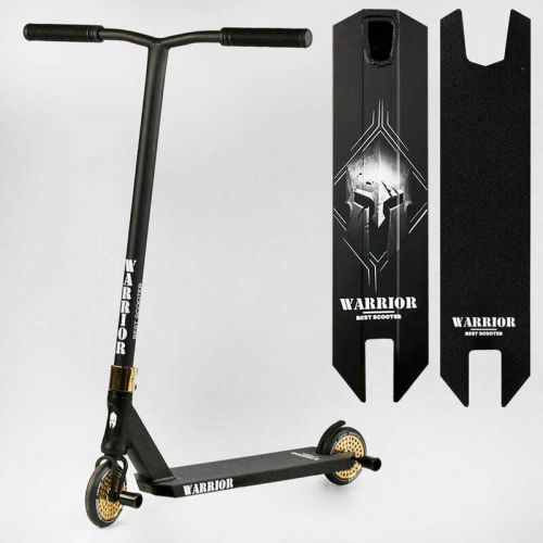 Самокат трюковий "Best Scooter" Warrior, HIC-система, ПЕГИ, алюмінієвий диск та дека, колеса PU, d=120 мм, ширина керма 58 см  мініатюра фото 1