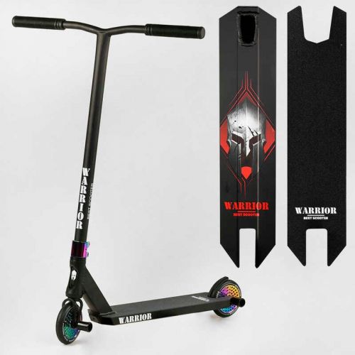 Самокат трюковий "Best Scooter" Warrior, HIC-система, ПЕГИ, алюмінієвий диск та дека, колеса PU, d=120 мм, ширина керма 58 см  мініатюра фото 1