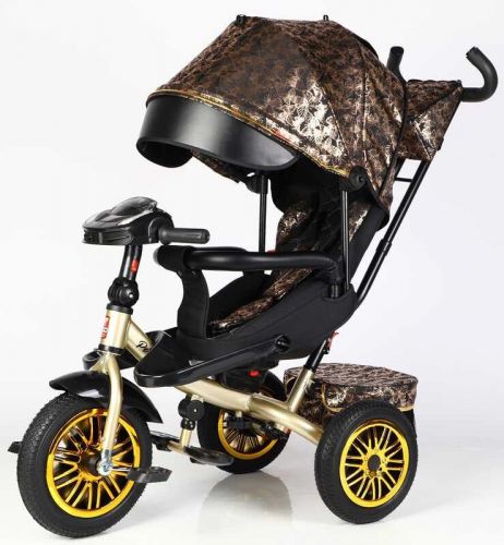 Велосипед 3-х колісний "BestTrike Perfetto" (поворотне сидіння, колеса гумові безкамерні, кошик, фара музична, USB, Bluetooth)  мініатюра фото 1