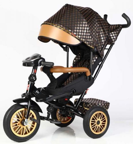 Велосипед 3-х колісний "BestTrike Perfetto" (поворотне сидіння, колеса гумові безкамерні, кошик, фара музична, USB, Bluetooth)  мініатюра фото 1