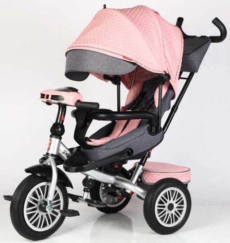 Велосипед 3-х колісний "BestTrike Perfetto" (поворотне сидіння, колеса гумові безкамерні, кошик, фара музична, USB, Bluetooth)  мініатюра фото 1