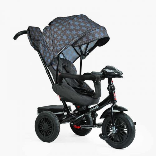 Велосипед 3-х колісний "BestTrike Perfetto" (поворотне сидіння, колеса гумові надувні, кошик, фара музична, USB, Bluetooth)  мініатюра фото 1