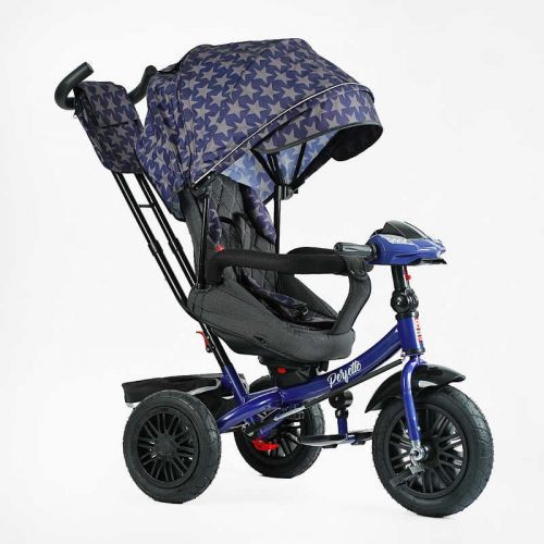 Велосипед 3-х колісний "BestTrike Perfetto" (поворотне сидіння, колеса гумові надувні, кошик, фара музична, USB, Bluetooth)  мініатюра фото 1