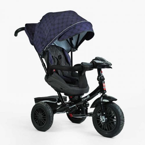 Велосипед 3-х колісний "BestTrike Perfetto" (поворотне сидіння, колеса гумові надувні, кошик, фара музична, USB, Bluetooth)  мініатюра фото 1