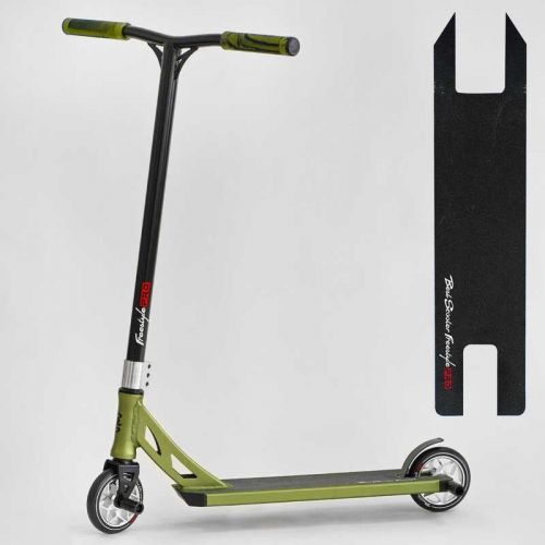 Самокат трюковий "Best Scoote" (HIC-система, ПЕГИ, алюмінієвий диск та дека, колеса PU, d=120 мм, ширина керма 58 см)  мініатюра фото 1