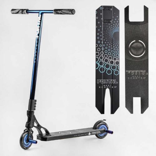 Самокат трюковий "Best Scooter.  Portal" (HIC-система, ПЕГИ, алюмінієвий диск та дека, колеса PU, d=120 мм, ширина керма 58 см)  мініатюра фото 1