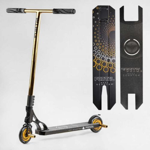 Самокат трюковий "Best Scooter. Portal" (HIC-система, ПЕГИ, алюмінієвий диск та дека, колеса PU, d=120 мм, ширина керма 58 см)  мініатюра фото 1