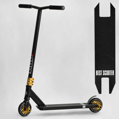 Самокат трюковий "Best Scooter.  HOP" (HIC-система, ПЕГИ, алюмінієвий диск та дека, колеса PU, d=120 мм, ширина керма 58 см)  мініатюра фото 1