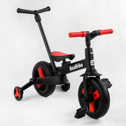 Велосипед-трансформер "Best Trike" (колеса PU 10'', батьківська ручка, знімні педалі)  мініатюра фото 1