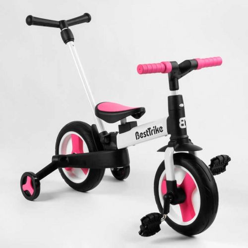 Велосипед-трансформер "Best Trike" (колеса PU 10'', батьківська ручка, знімні педалі)  мініатюра фото 1