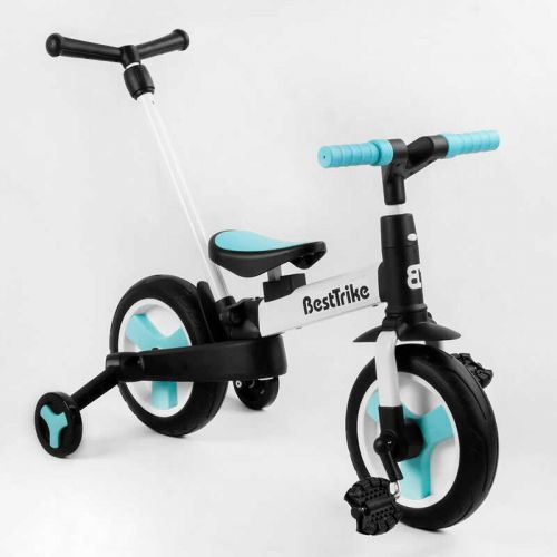 Велосипед-трансформер "Best Trike" (колеса PU 10'', батьківська ручка, знімні педалі)  мініатюра фото 1