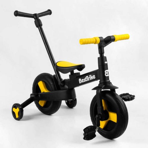 Велосипед-трансформер "Best Trike" (колеса PU 10'', батьківська ручка, знімні педалі)  мініатюра фото 1