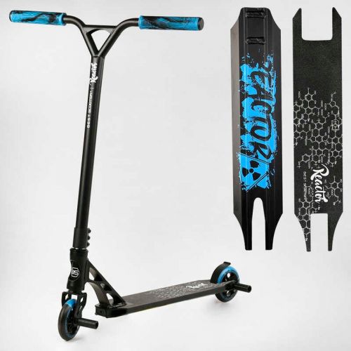 Самокат трюковий  "Best Scooter.  Reactor" (HIC-система, ПЕГИ, алюмінієвий диск та дека, колеса PU, d=110 мм, ширина керма 55 см)  мініатюра фото 1