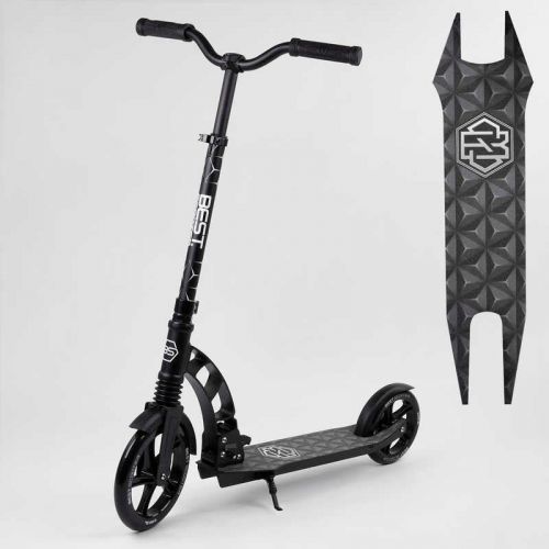 Самокат двоколісний "Best Scooter" (колеса PU, d переднього колеса - 23 см, d заднього колеса - 18 см, 1 амортизатор)  мініатюра фото 1