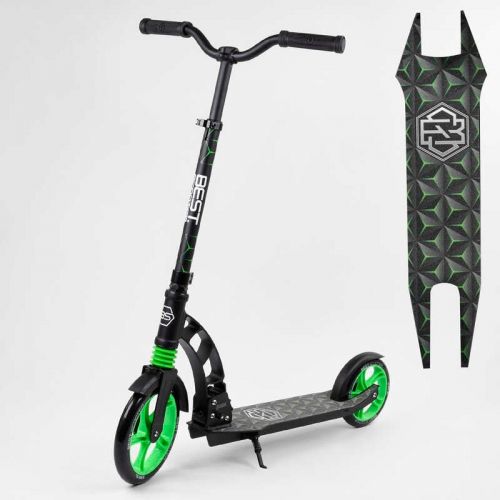 Самокат двоколісний "Best Scoote" (колеса PU, d переднього колеса - 23 см, d заднього колеса - 18 см, 1 амортизатор передній)  мініатюра фото 1