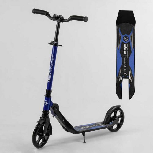 Самокат двоколісний "Best Scooter" (затиск керма, колеса PU - 20 см, 1 амортизатор)  мініатюра фото 1