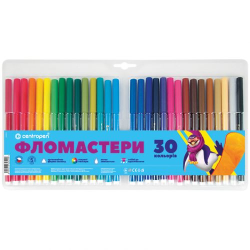 Фломастери 7550/30 ТП, набір 30 шт.  мініатюра фото 1