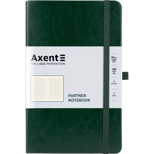 Книга записна Partner Lux, 125*195, 96арк, кл, зел мініатюра фото 1 Книга записна Partner Lux, 125*195, 96арк, кл, зел мініатюра фото 1