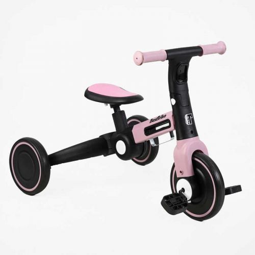 Велосипед 3-х колесный BS-11402 Best Trike колеса EVA переднее 8'', заднее 6'', нейлоновая рама, трансформируется в велобег, подсветка, в коробке  мініатюра фото 1