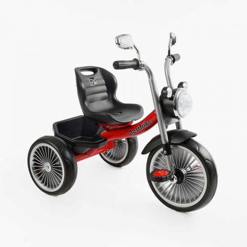 Велосипед 3-х колесный BS-69116 Best Trike колеса EVA переднее 10”, заднее 8”, стальная рама, УКР.  Озвучка, корзина, в коробке  мініатюра фото 1