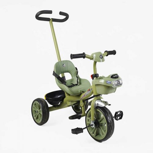 Велосипед 3-х колесный BS-70240 Best Trike колеса EVA переднее 10”, заднее 8”, стальная рама, УКР Озвучка , родительская ручка, в коробке  мініатюра фото 1