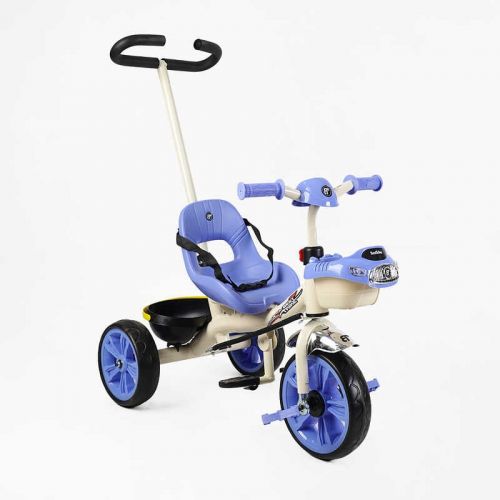 Велосипед 3-х колесный Best Trike колеса EVA переднее 10”, заднее 8”, стальная рама, УКР ОЗУЧЕНИЕ, родительская ручка, в коробке  мініатюра фото 1