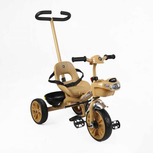 Велосипед 3-х колесный BS-70619 Best Trike колеса EVA переднее 10”, заднее 8”, стальная рама, УКР.  Озвучка, родительская ручка, в коробке  мініатюра фото 1
