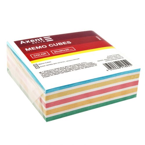 Папір для нотаток "COLOR" 90х90х30мм, непрок мініатюра фото 1 Папір для нотаток "COLOR" 90х90х30мм, непрок мініатюра фото 1