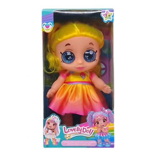 Лялька "Lovely Doll", 22 см, підсвічування, весела пісенька (жовта) мініатюра фото 1 Лялька "Lovely Doll", 22 см, підсвічування, весела пісенька (жовта) мініатюра фото 1