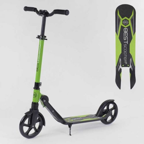 Самокат двоколісний "Best Scooter" затиск керма, колеса PU - 20 см, 1 амортизатор  мініатюра фото 1
