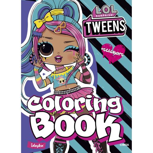 Книжка-розмальовка зі стікерами "Tweens Emma Emo"  мініатюра фото 1