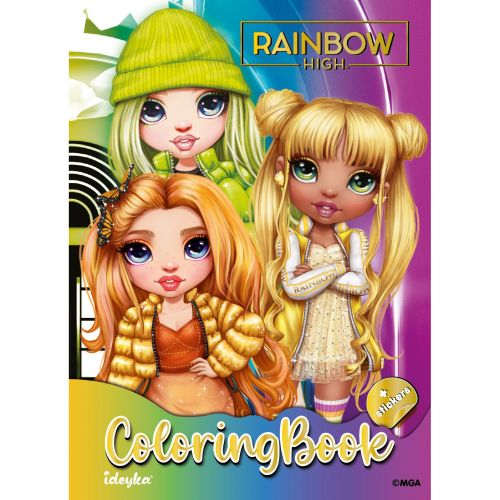 Книжка-розмальовка зі стікерами "Rainbow" мініатюра фото 1 Книжка-розмальовка зі стікерами "Rainbow" мініатюра фото 1