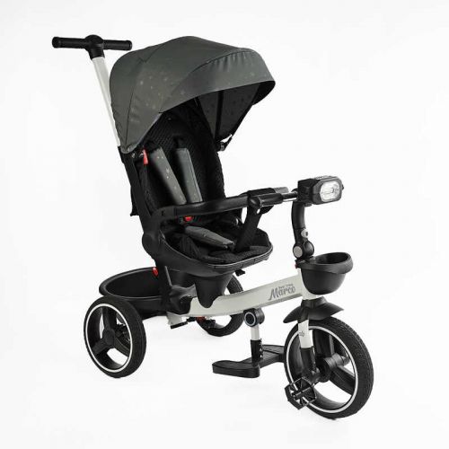 Велосипед "BestTrike Marco" (поворотне сидіння, складне кермо, колеса з прогумованим PU, кошик, телескопічна ручка, фара музична)  мініатюра фото 1