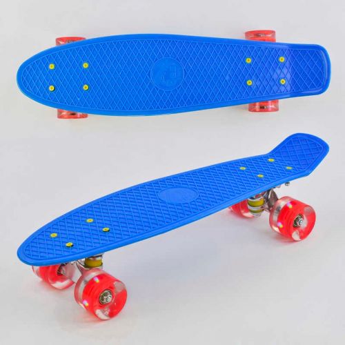 Пенні борд "Best Board", СИНІЙ, СВІТЛО, дошка = 55см, колеса PU d = 6см мініатюра фото 1 Пенні борд "Best Board", СИНІЙ, СВІТЛО, дошка = 55см, колеса PU d = 6см мініатюра фото 1