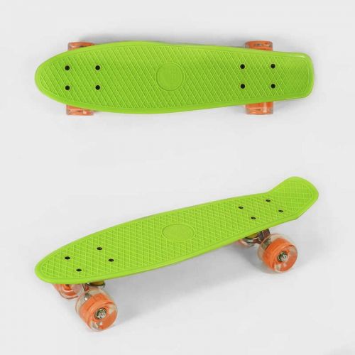 Пенні борд "Best Board", САЛАТОВИЙ, дошка = 55см, колеса PU зі світлом, діаметр6 см  мініатюра фото 1