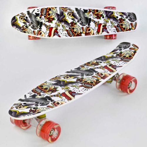 Скейт "Best Board", дошка = 55 см, колеса PU, світло, d = 6 см мініатюра фото 1 Скейт "Best Board", дошка = 55 см, колеса PU, світло, d = 6 см мініатюра фото 1
