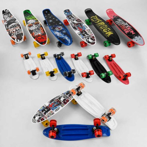 Пенні борд "Best Board" (6 видів, колеса PU, d = 6 см) мініатюра фото 1 Пенні борд "Best Board" (6 видів, колеса PU, d = 6 см) мініатюра фото 1