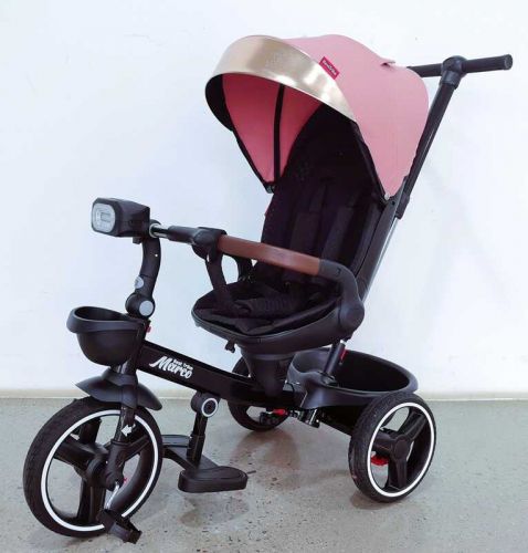 Велосипед 9155 / 388-69 BestTrike Marco (1) поворотне сидіння, складне кермо, колеса з прогумованим PU, кошик, телескопічна ручка, фара музична  мініатюра фото 1