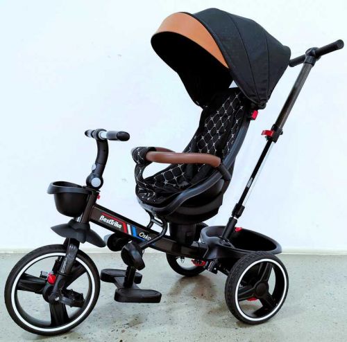 Велосипед 6390 BestTrike Oscar (1) ПОВОРОТНЕ СИДІННЯ, КЕРМО СКЛАДАЄТЬСЯ, КОЛЕСА З ПРОГУМОВАНИМ PU, КОШИК, ТЕЛЕСКОПІЧНА РУЧКА  мініатюра фото 1